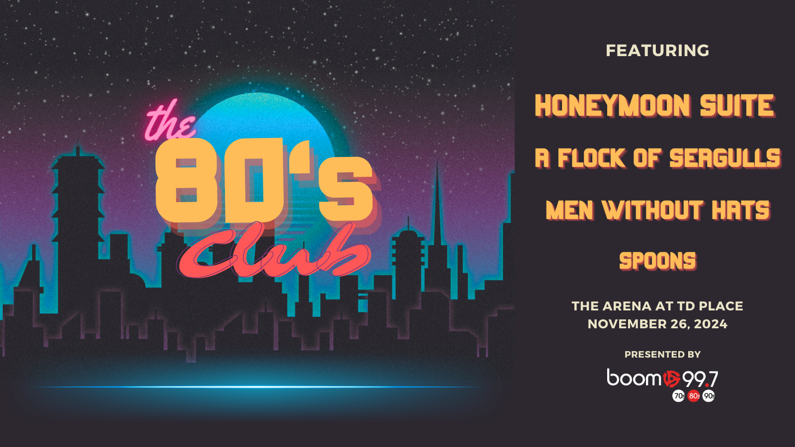 The 80s Club | boom 99.7